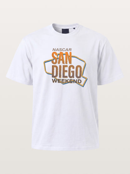 San Diego Weekend Vintage Typography Cotton T-shirt