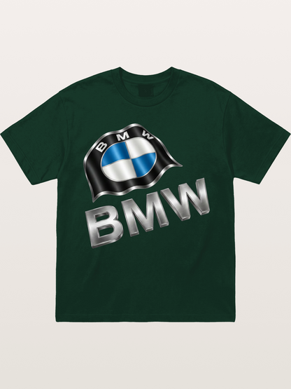 BMW Waving Flag Emblem Gildan T-shirt