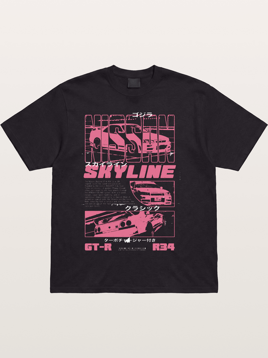 Godzilla GT-R Skyline Cotton T-shirt