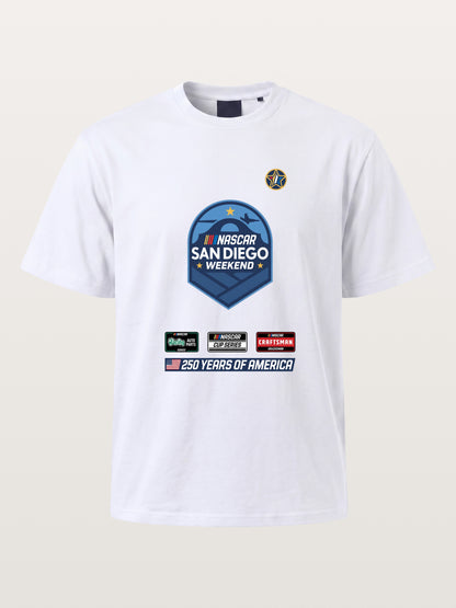 San Diego NASCAR Shield Crest Cotton T-shirt