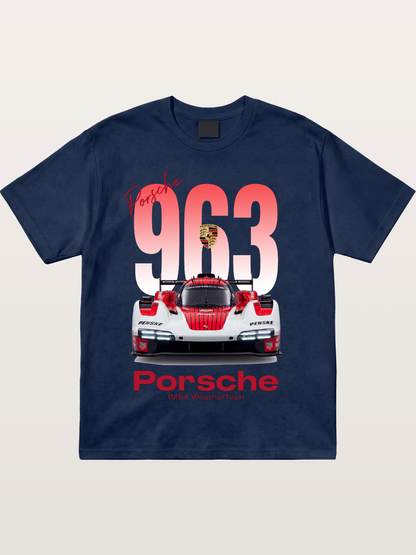 Porsche 963 IMSA WeatherTech Race Car Cotton T-shirt