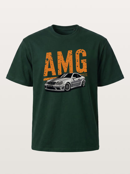 Vintage AMG CLK Coupe Distressed Font Gildan T-shirt