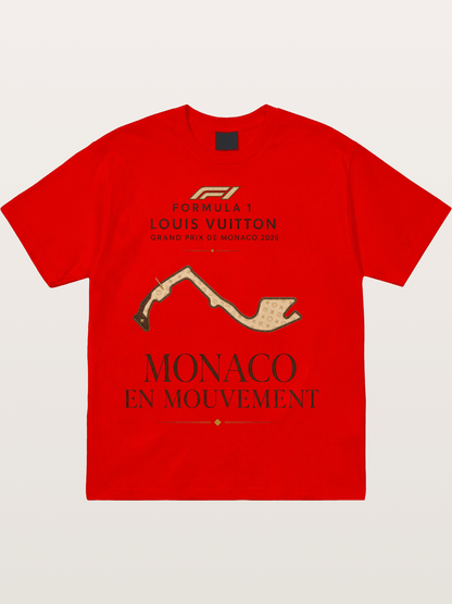 LV Monaco Track Pattern Art Cotton T-shirt