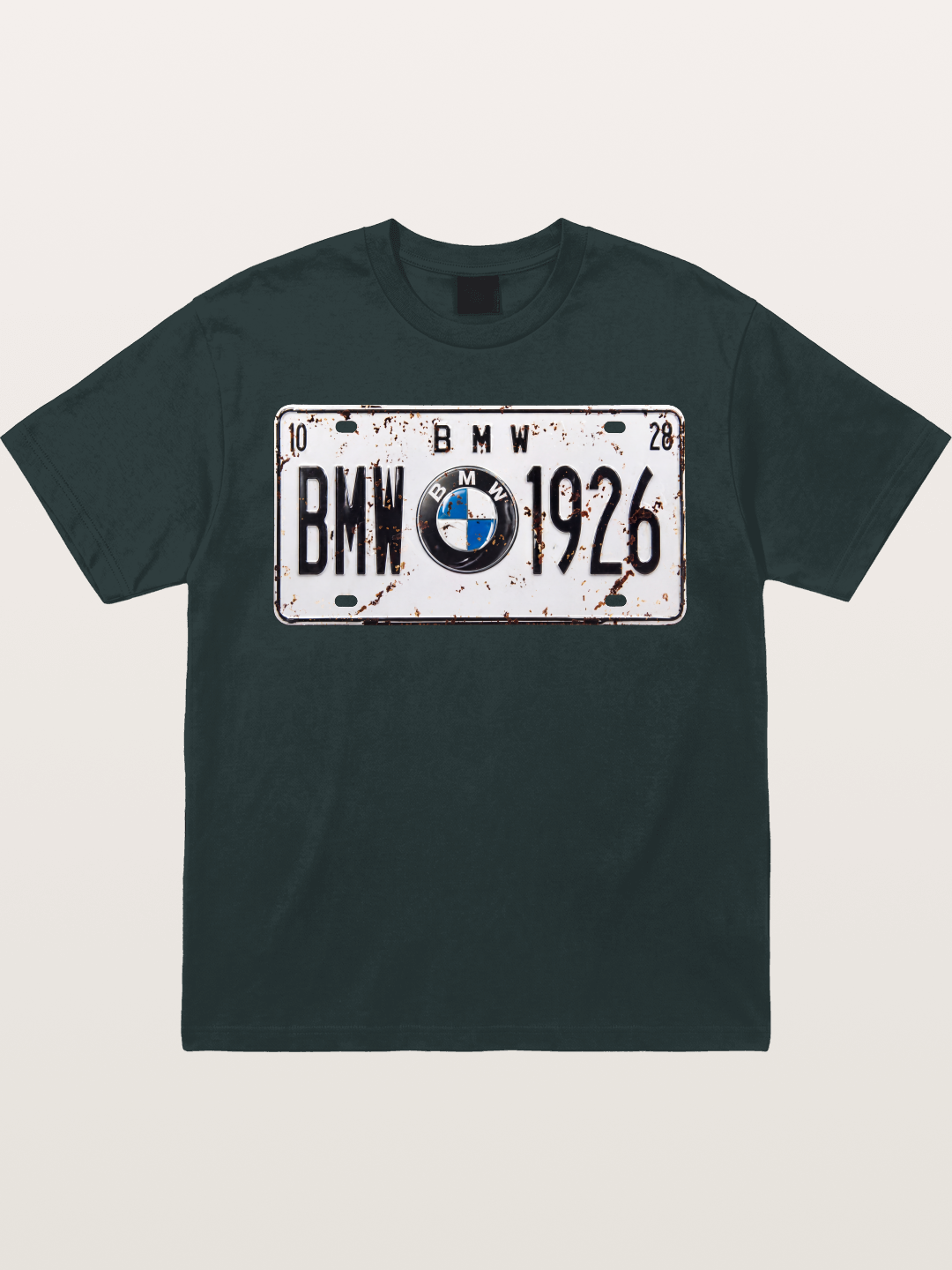 Vintage BMW License Plate Decor Gildan T-shirt