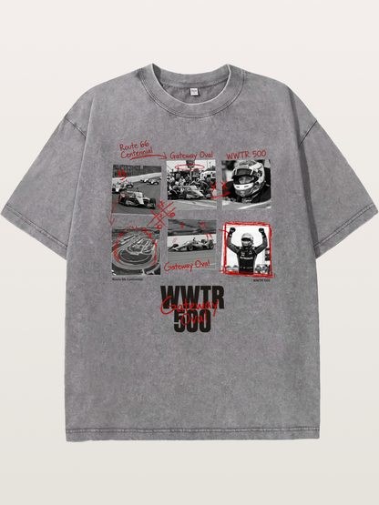 Scrapbook WWTR500 Race Print Washed T-shirt