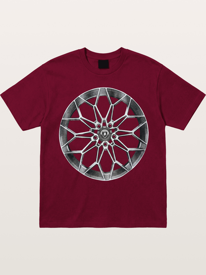 Lamborghini Multi-Spoke Alloy Wheel Gildan T-shirt