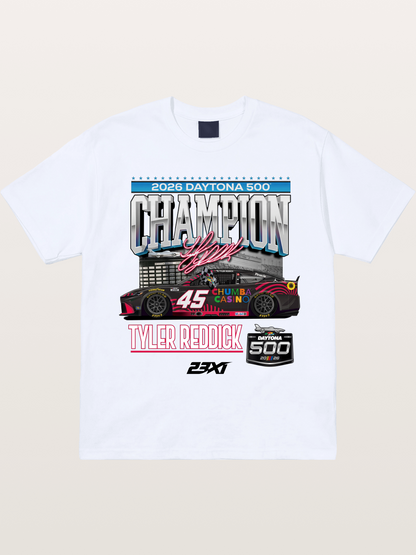 Tyler Reddick Daytona 500 Champion Print Gildan T-shirt