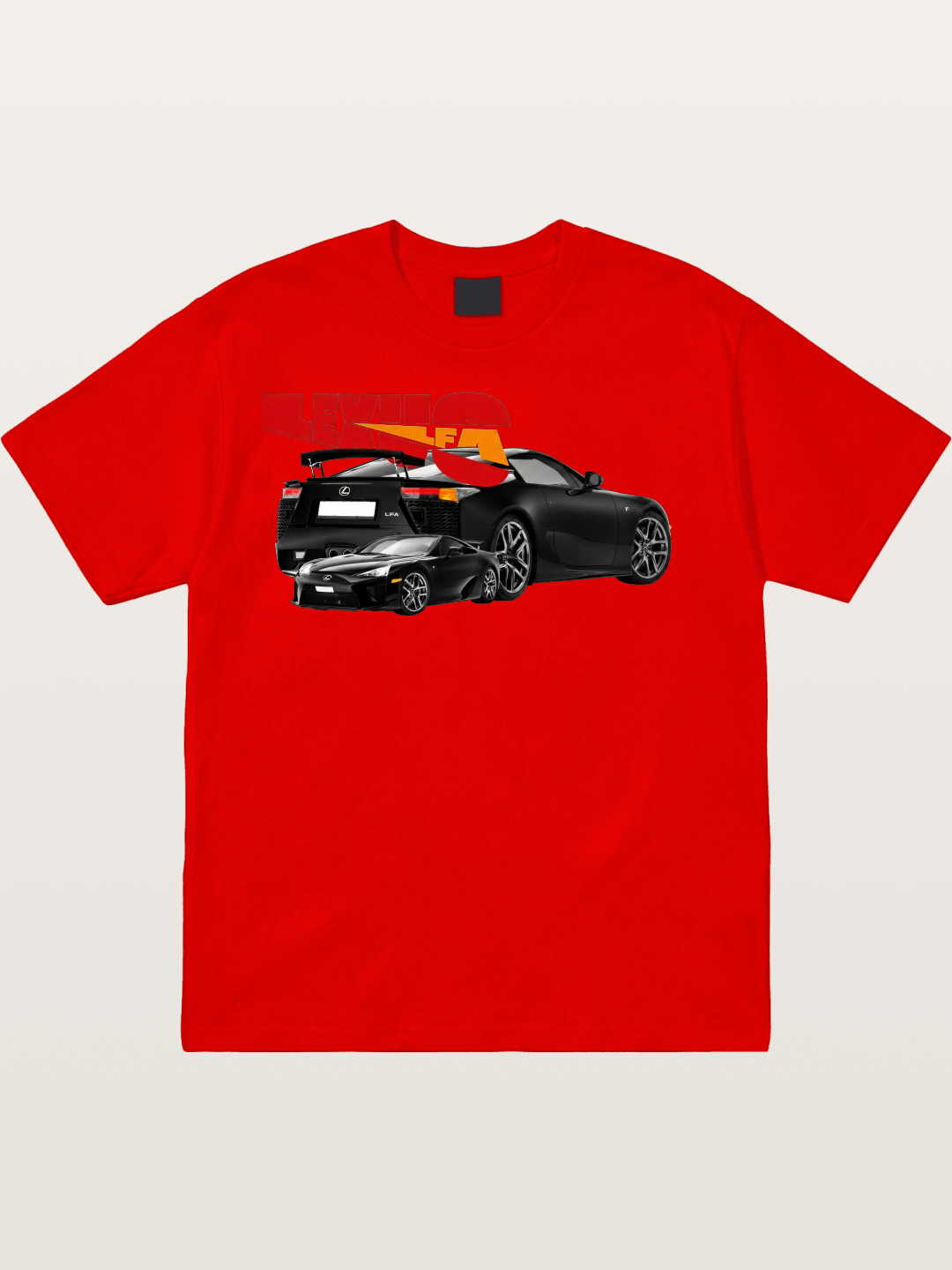 Lexus LFA Racing Collage Art Cotton T-shirt