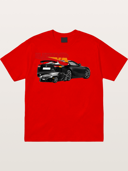 Lexus LFA Racing Collage Art Cotton T-shirt