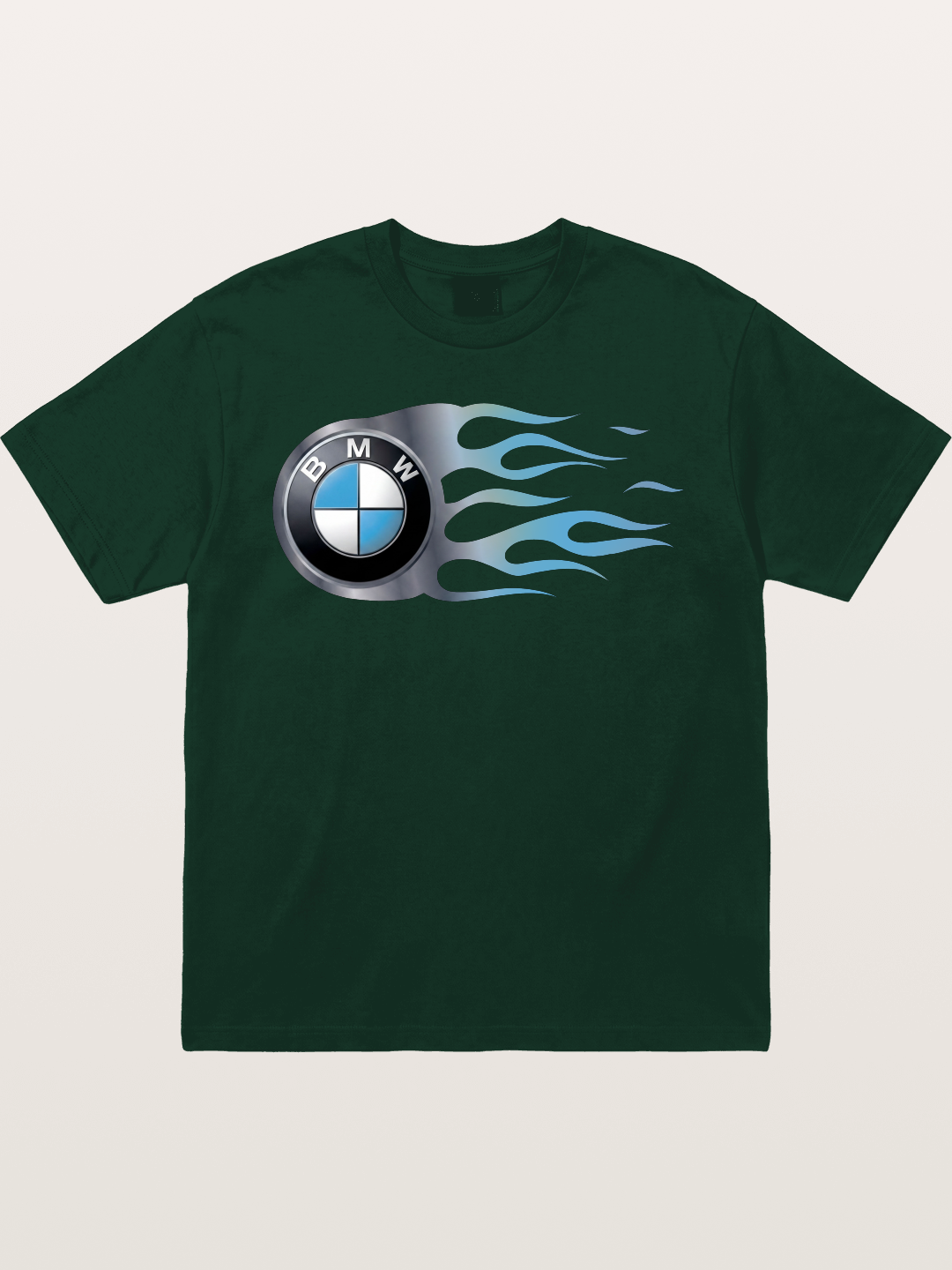 BMW Roundel With Blue Flame Gildan T-shirt
