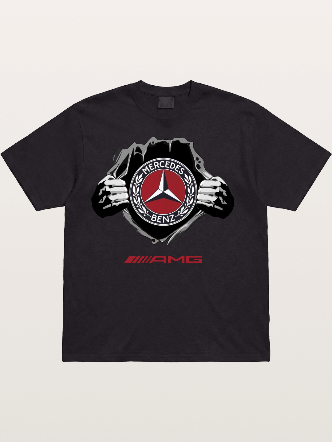Benz Star Tear Graphic Cotton T-shirt