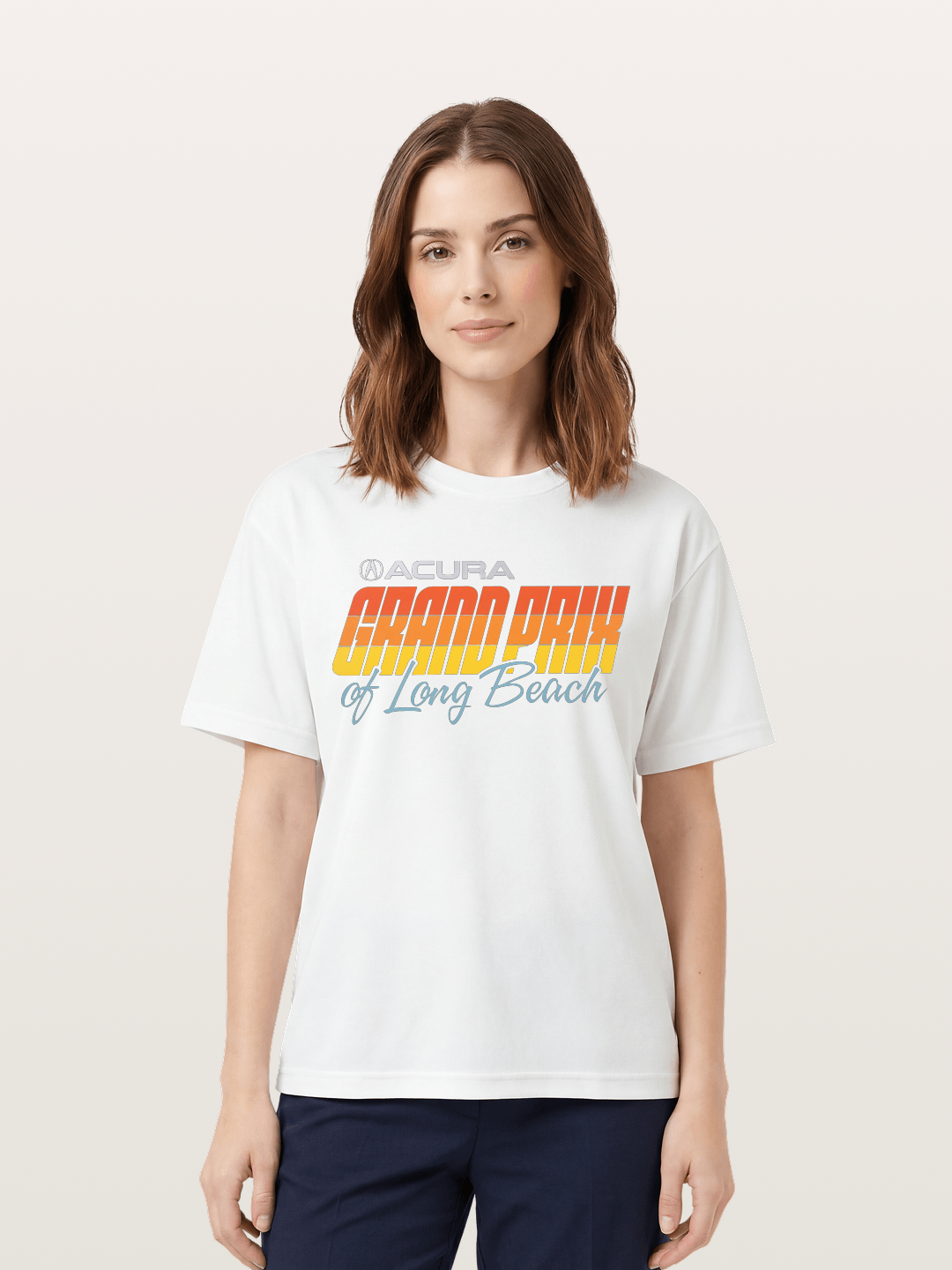 Sunset Grand Prix Typography Cotton T-shirt
