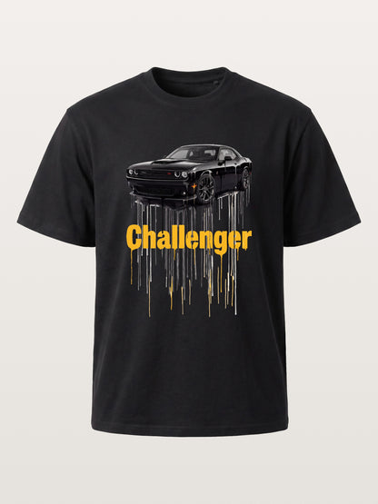 Drip Paint Challenger Poster Cotton T-shirt