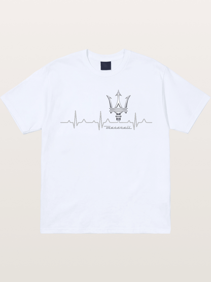 Maserati Heartbeat Emblem Gildan T-shirt