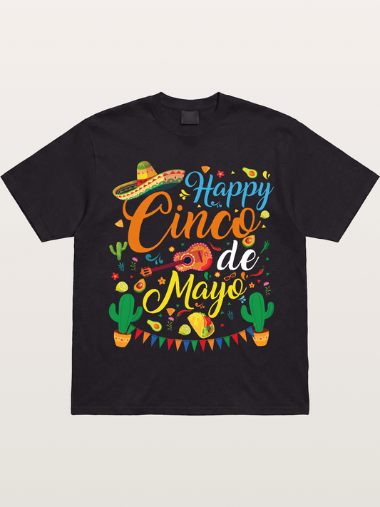 Cinco de Mayo Colorful Festival Design Gildan T-shirt