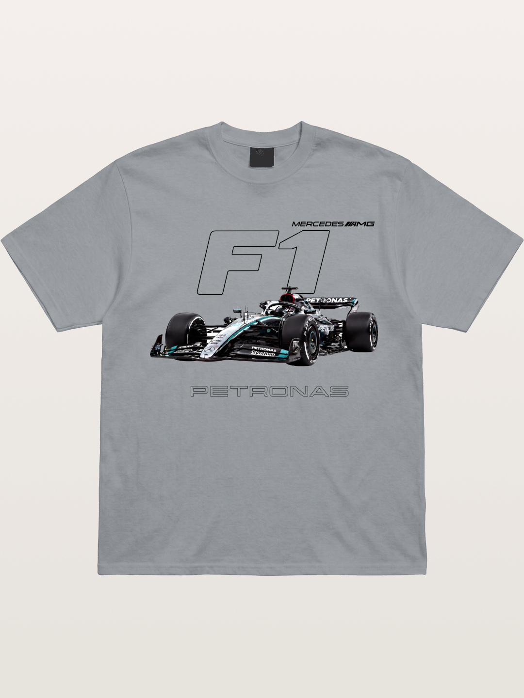 Mercedes F1 Formula Car Print Gildan T-shirt