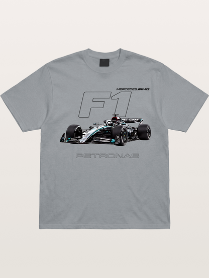 Mercedes F1 Formula Car Print Gildan T-shirt