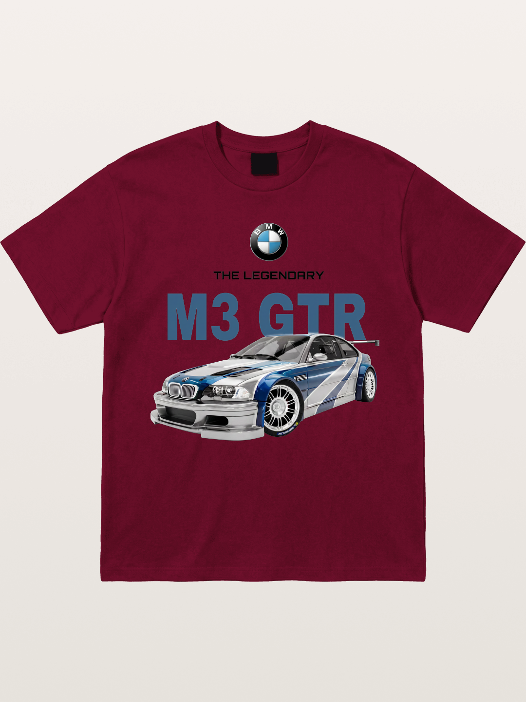 BMW M3 GTR Legend Print Gildan T-shirt