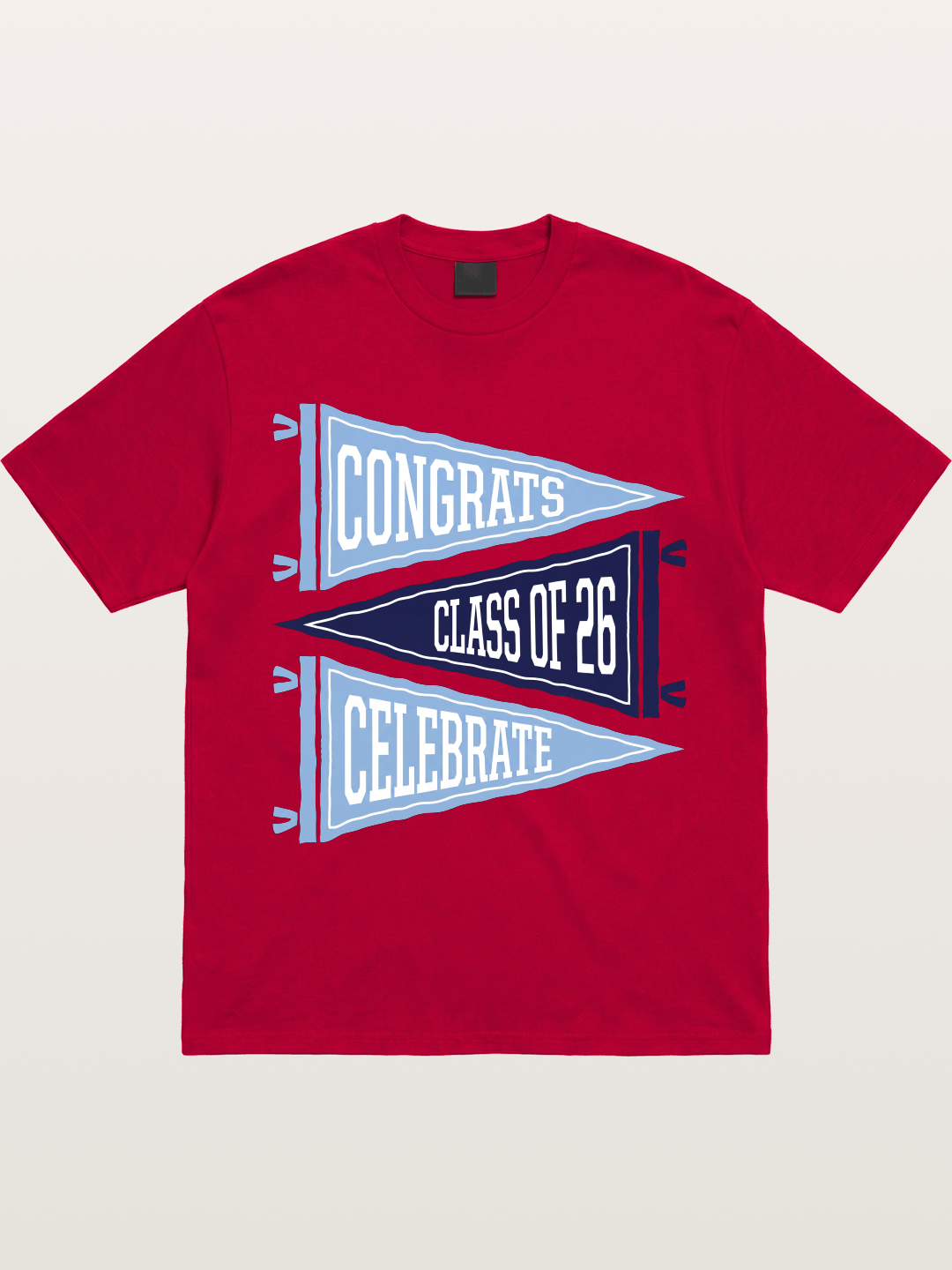 lass Of 26 Graduation Pennant Set Gildan T-shirt