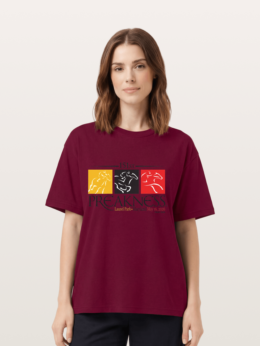 151st Preakness Race Minimal Poster Gildan T-shirt
