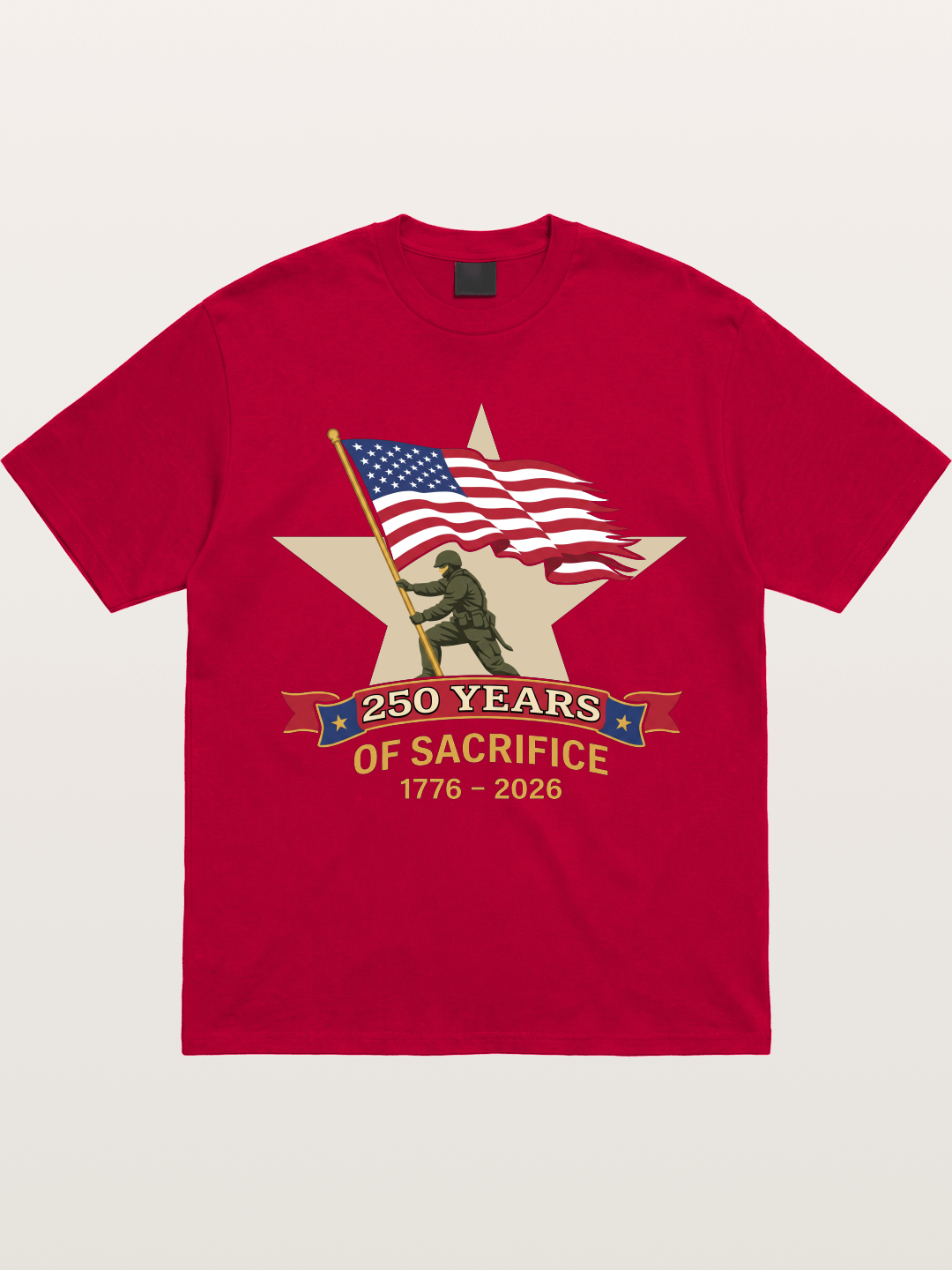 250 Years of Sacrifice Soldier Flag Gildan T-shirt