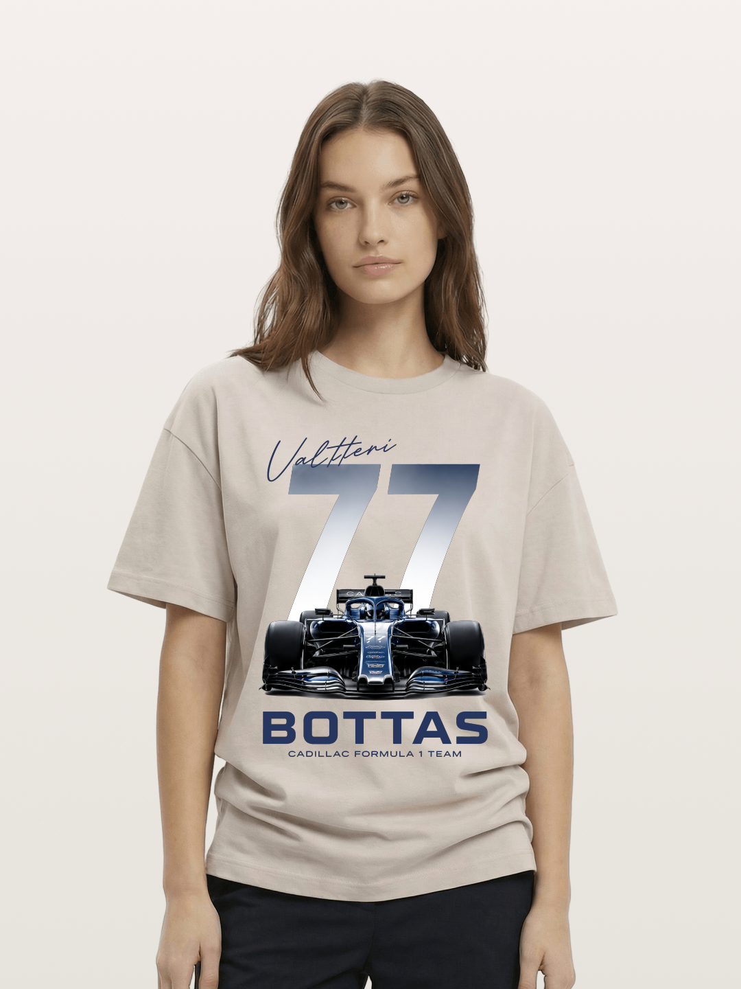 Valtteri Bottas Cadillac F1 77 Cotton T-shirt