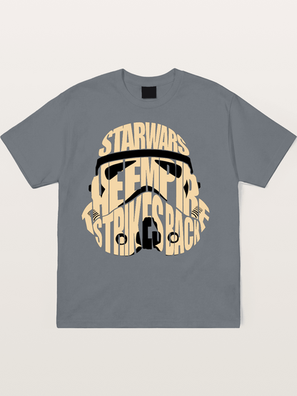 Star Wars Stormtrooper Word Art Design Cotton T-shirt