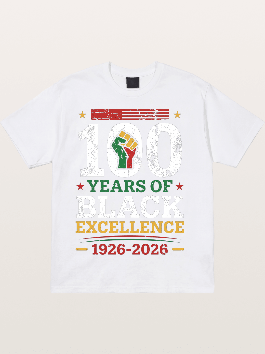 Juneteenth Centennial Excellence Tribute Cotton T-shirt