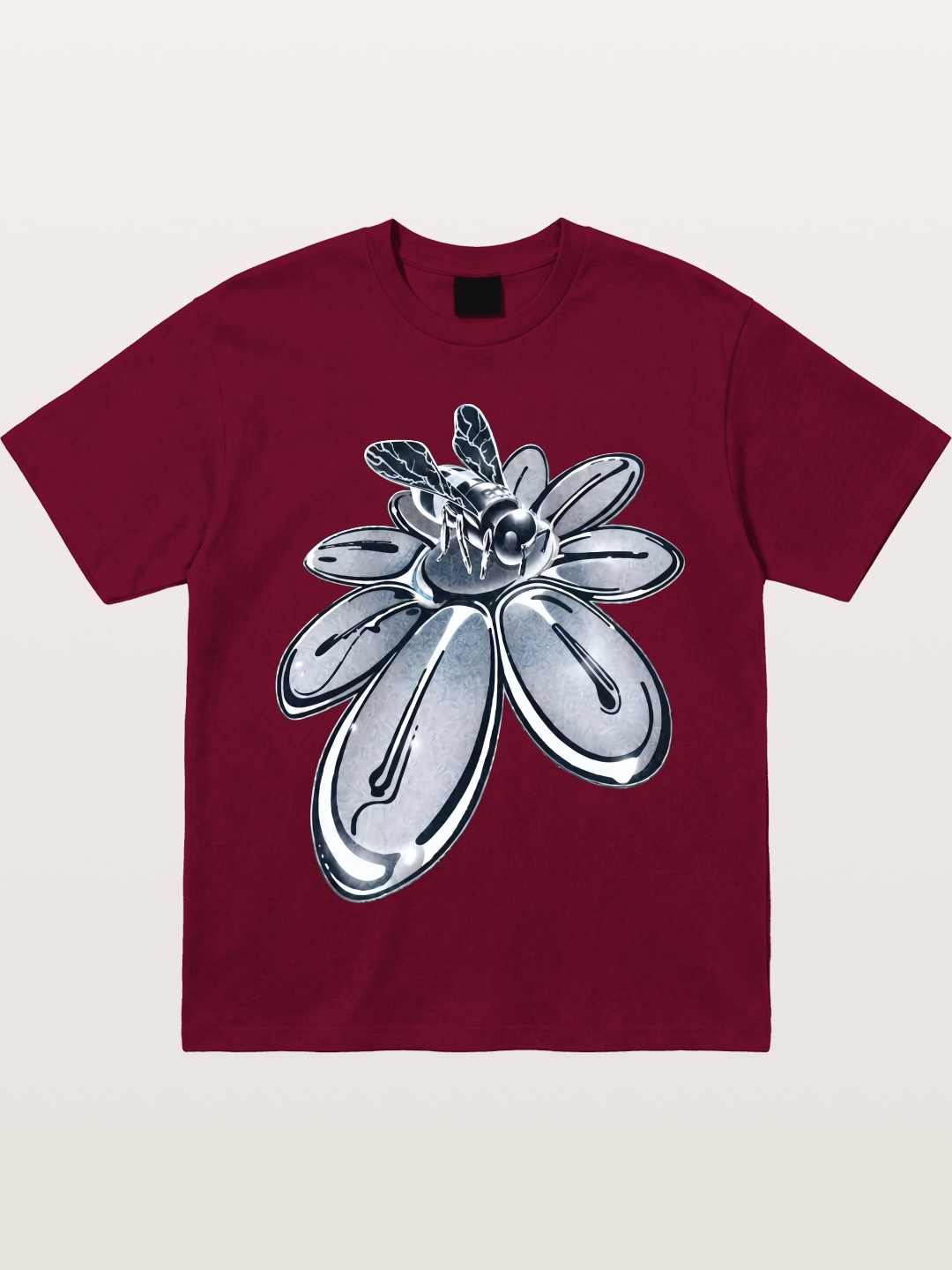 EDC Silver Chrome Daisy Art Gildan T-shirt