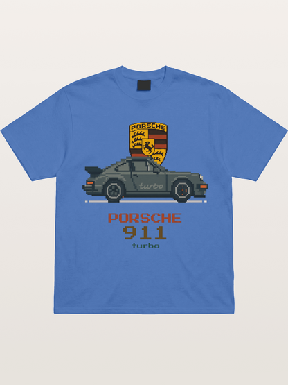 Porsche 911 Turbo Pixel Art Gildan T-shirt