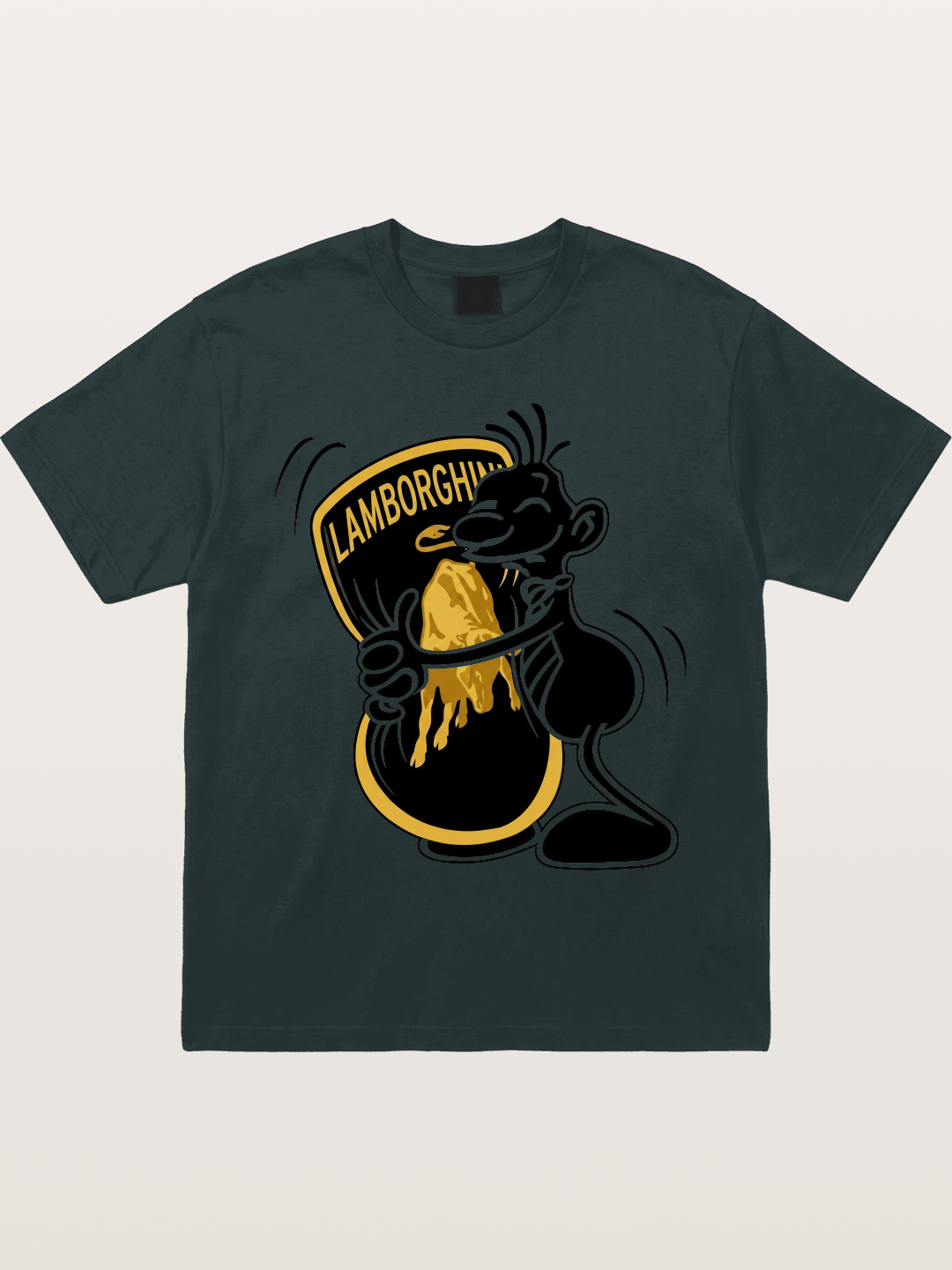 Cartoon Hugs Lamborghini Logo Gildan T-shirt