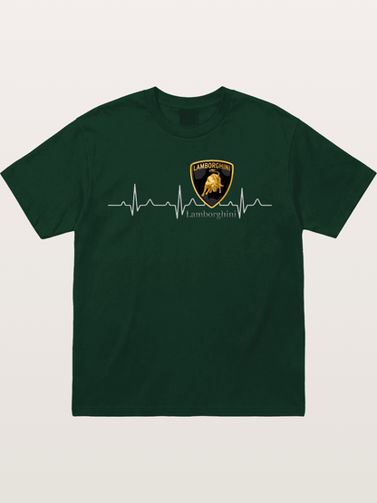 Lamborghini Heartbeat ECG Line Gildan T-shirt