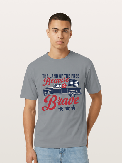 Land of the Free Vintage American Truck Gildan T-shirt