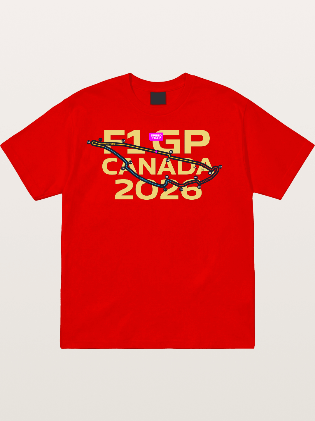 F1 Canada 2026 Track Map Cotton T-shirt