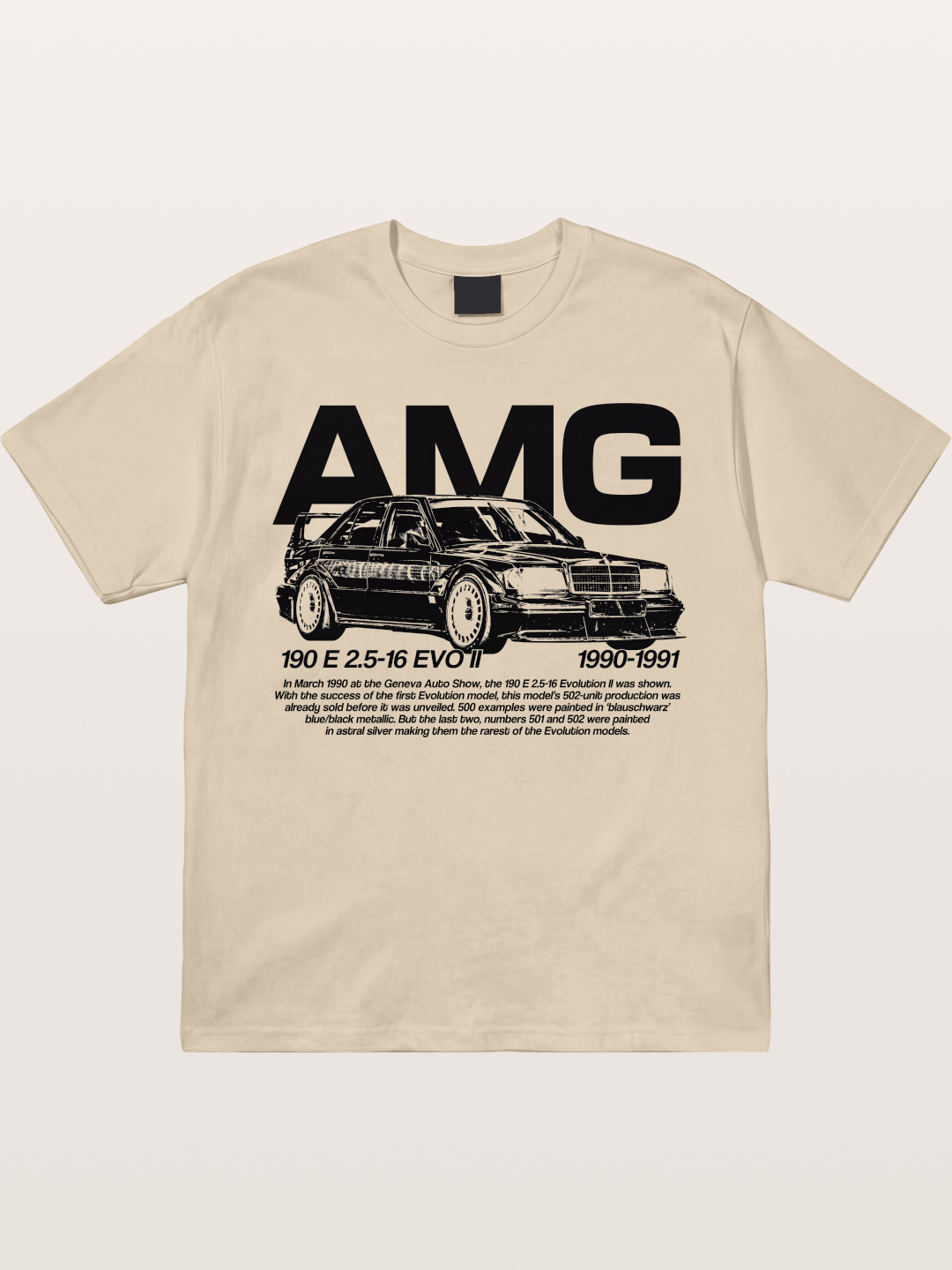 AMG 190E EVO Racing Car Art Gildan T-shirt