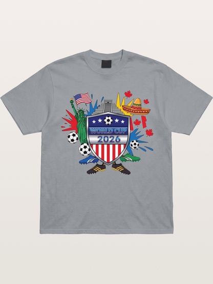 USA Mexico Canada WC Shield Gildan T-shirt