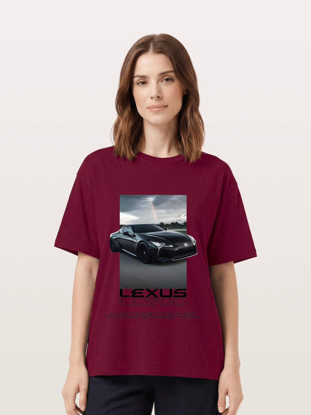 Lexus LC500 Sports Car Poster Gildan T-shirt