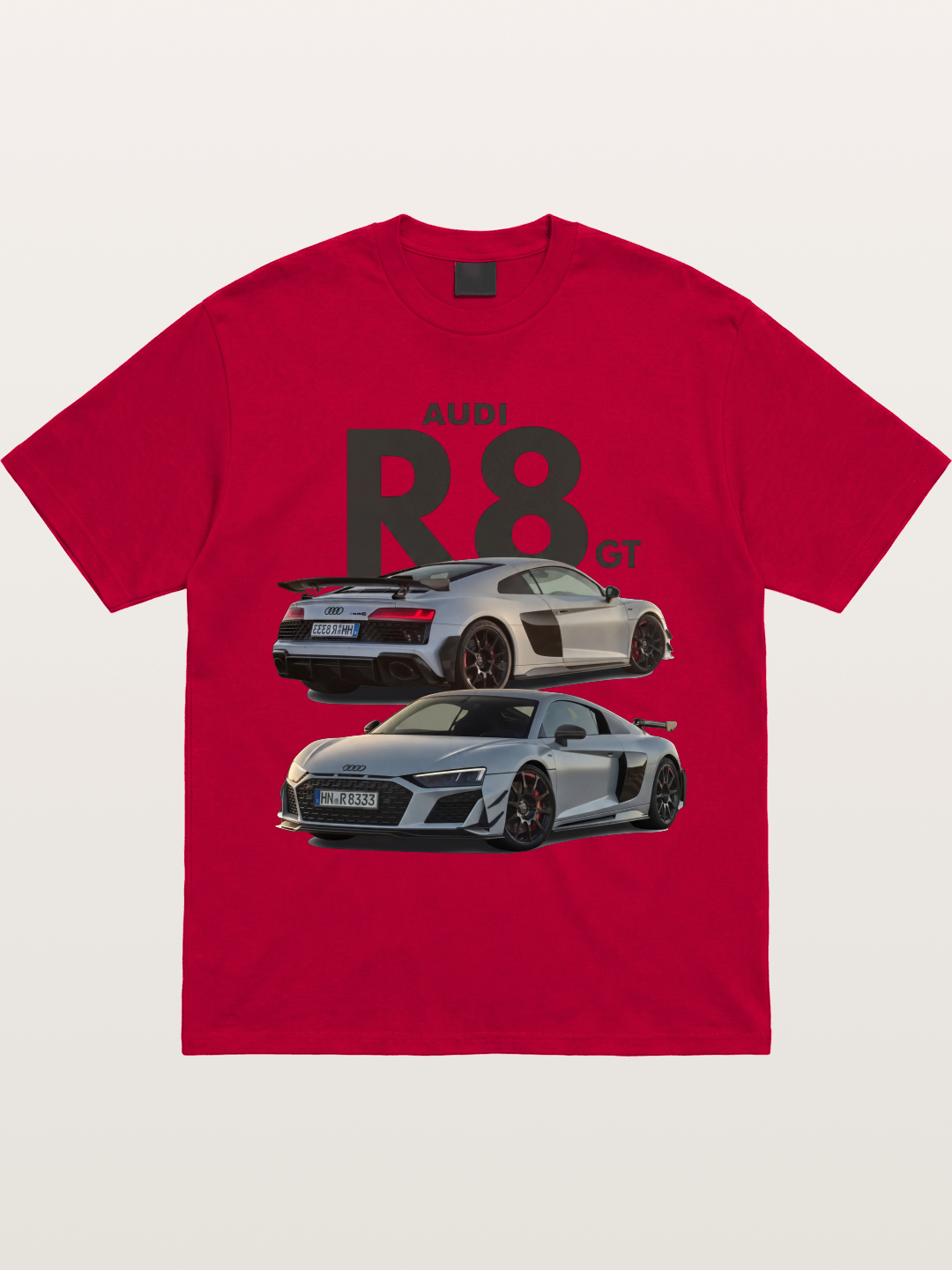 Audi R8 GT Front Rear View Gildan T-shirt