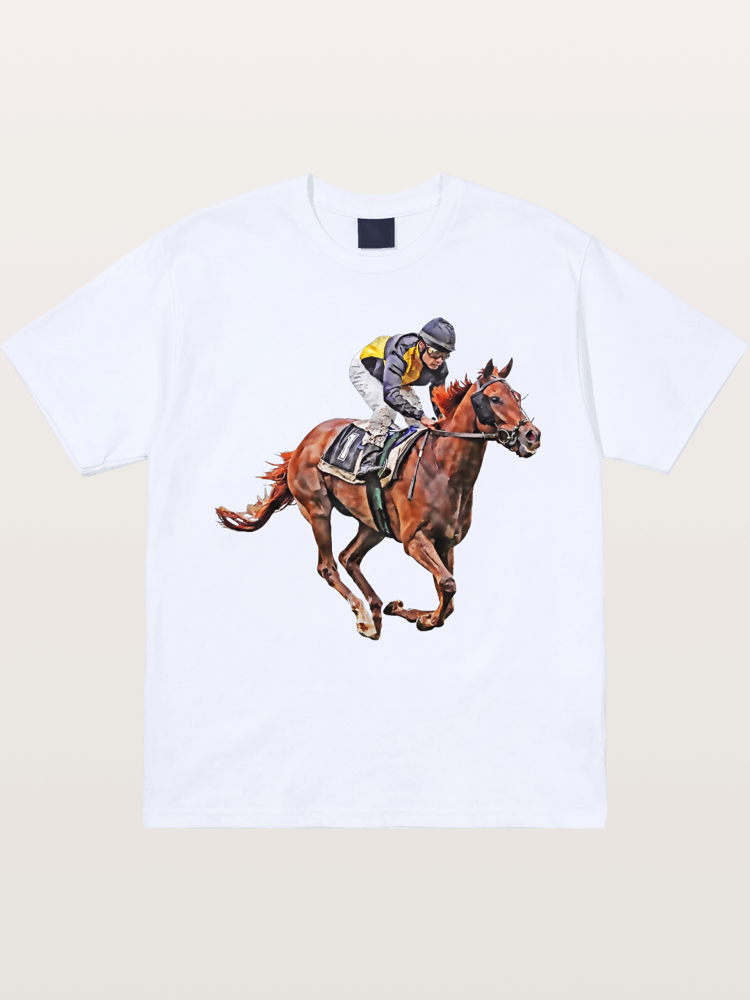Jockey on Brown Horse Preakness 2026 Gildan T-shirt