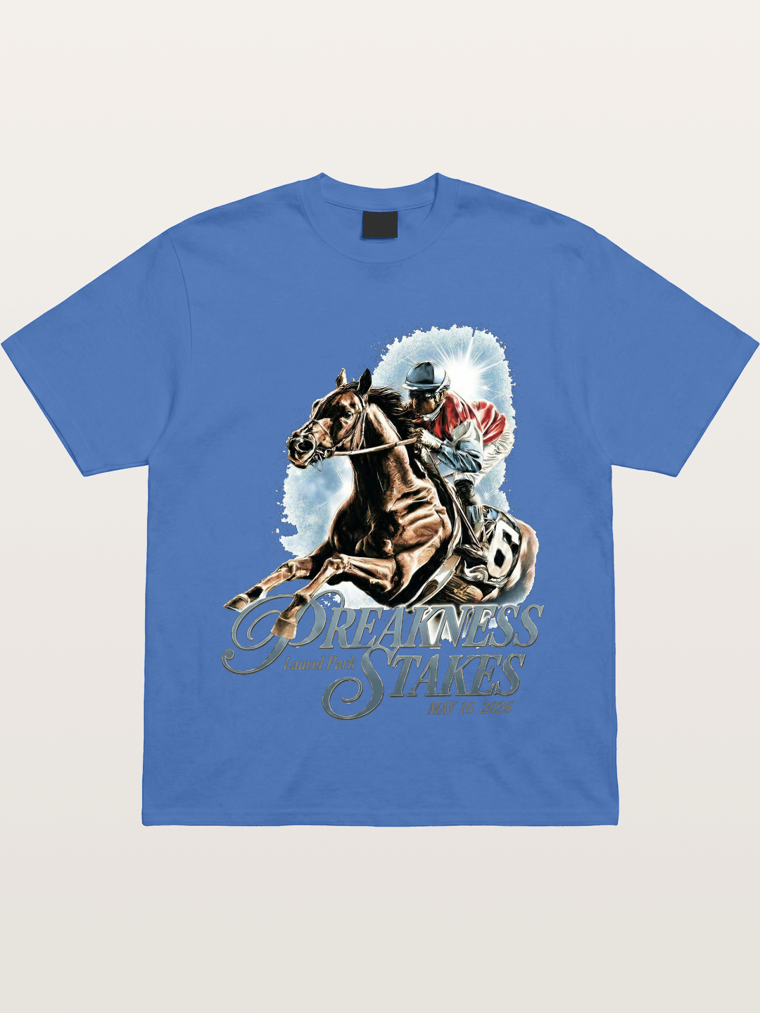 Preakness Stakes Jockey Poster Gildan T-shirt
