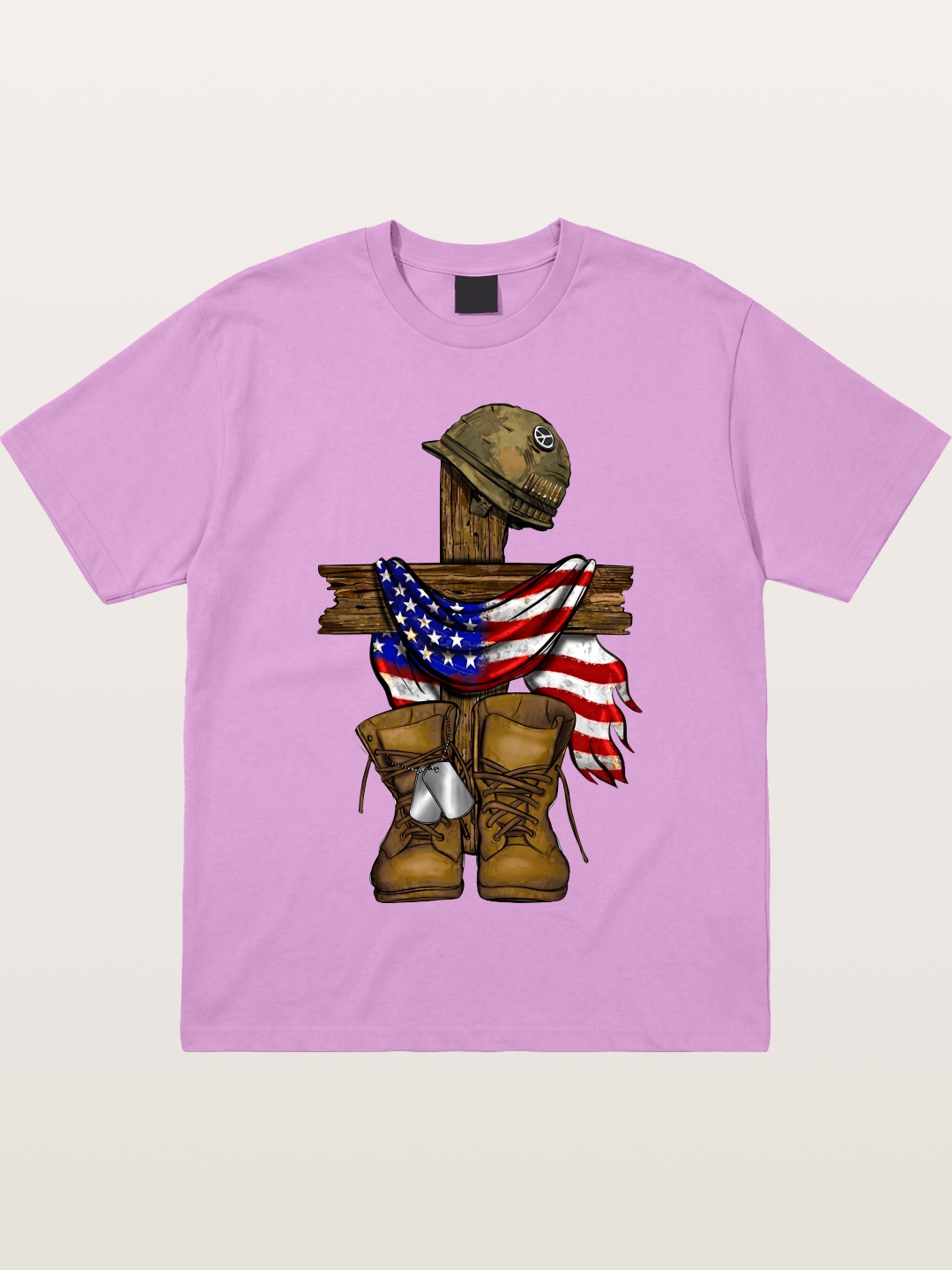 Military Cross Memorial Tribute Design Gildan T-shirt