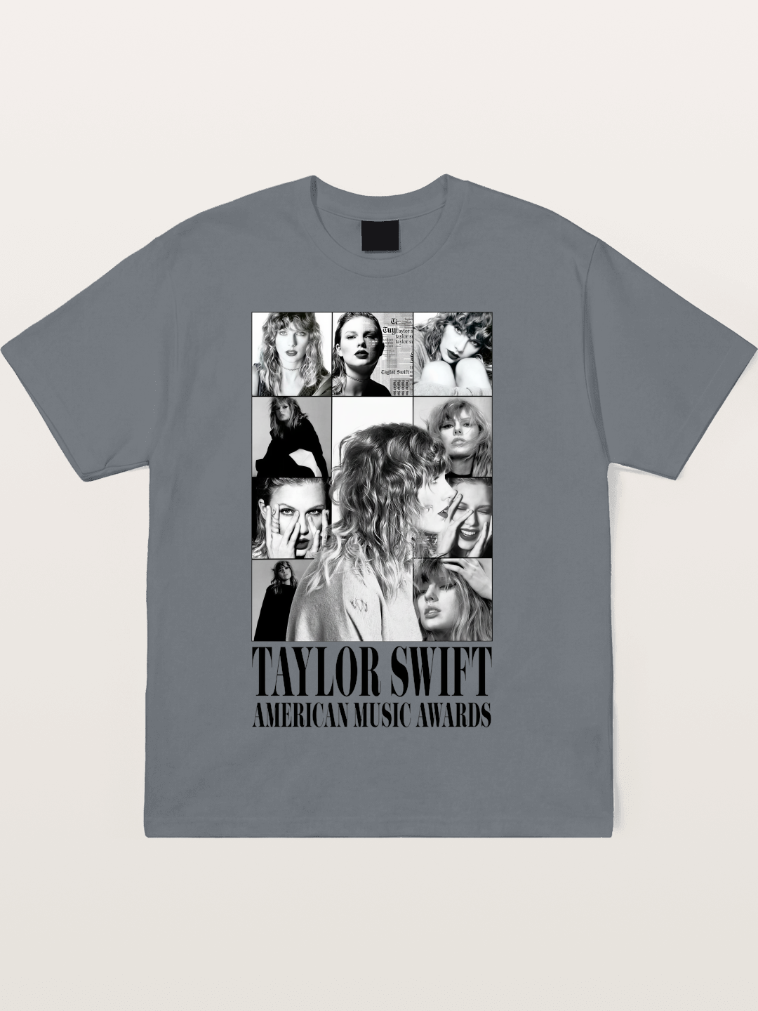 Taylor Swift AMA Collage Print Cotton T-shirt