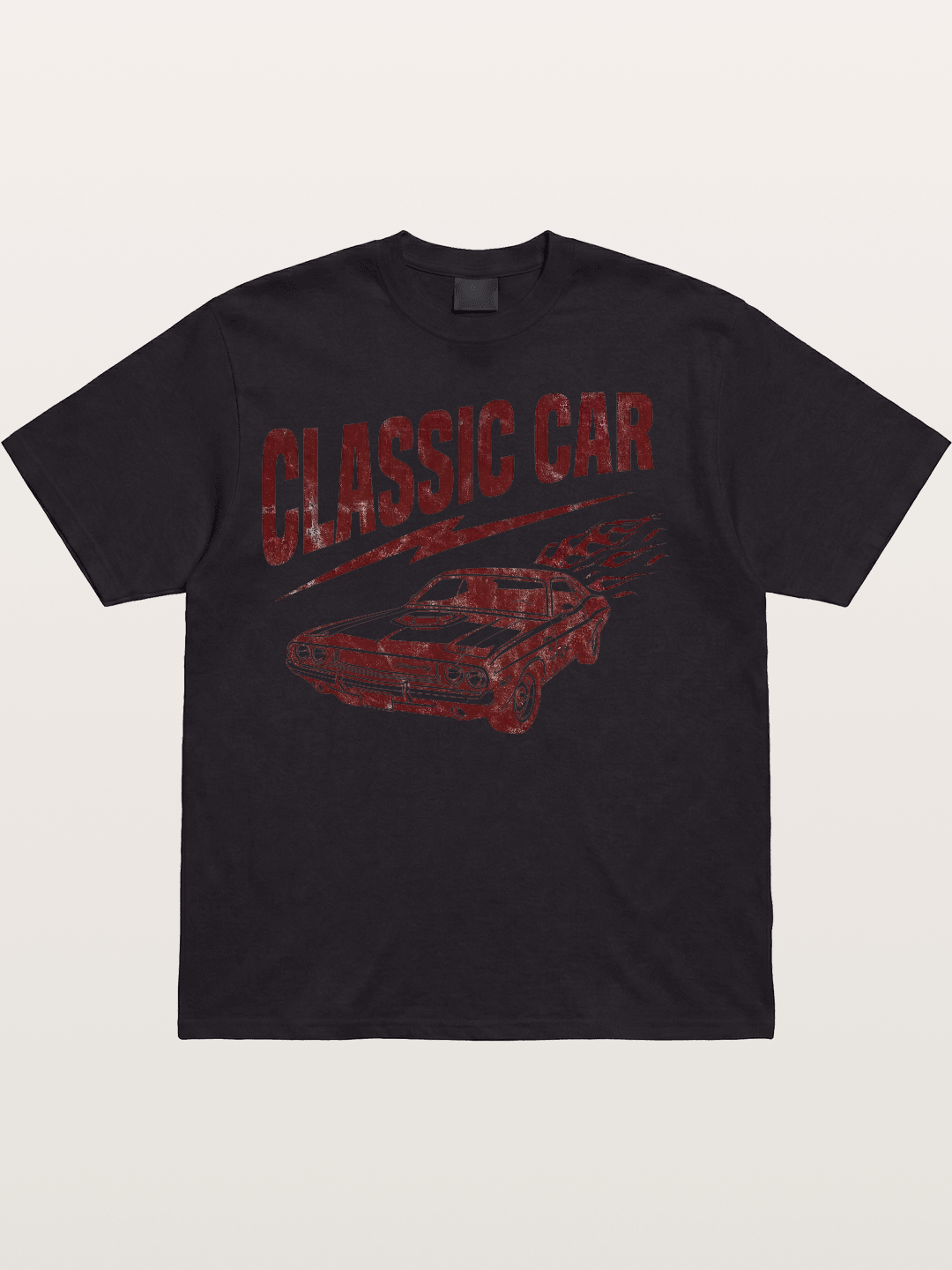 Classic Car Run Cotton T-shirt