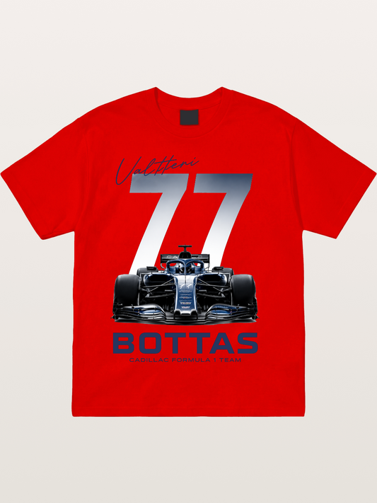 Valtteri Bottas Cadillac F1 77 Cotton T-shirt