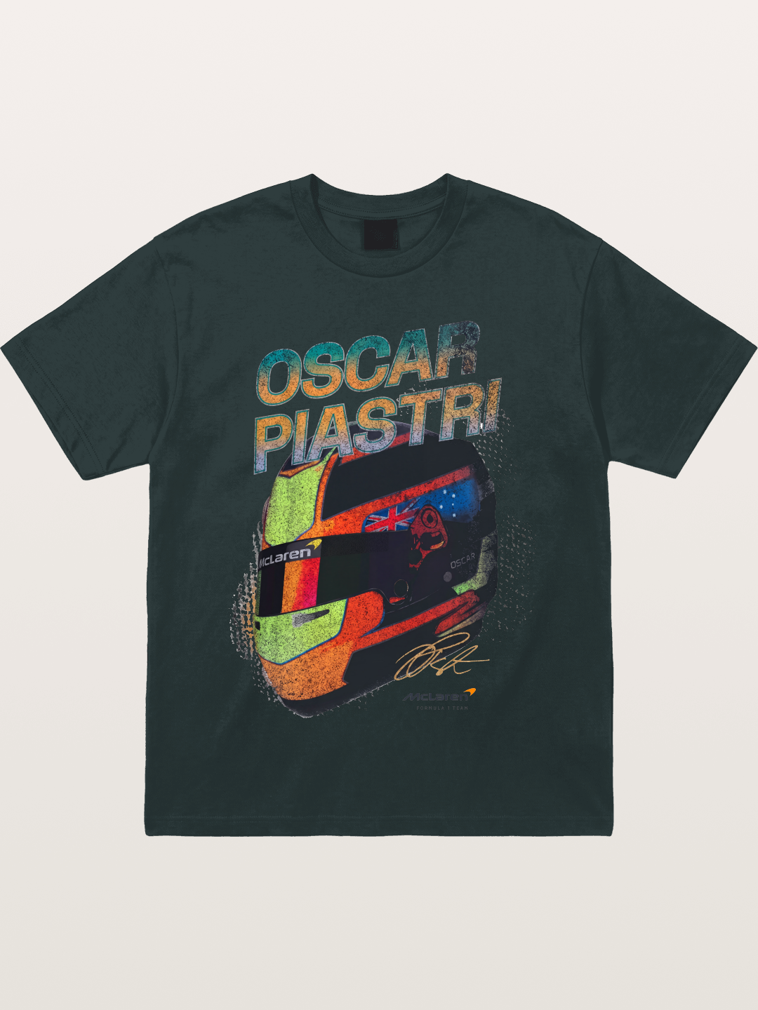 Oscar Piastri McLaren Helmet Gildan T-shirt