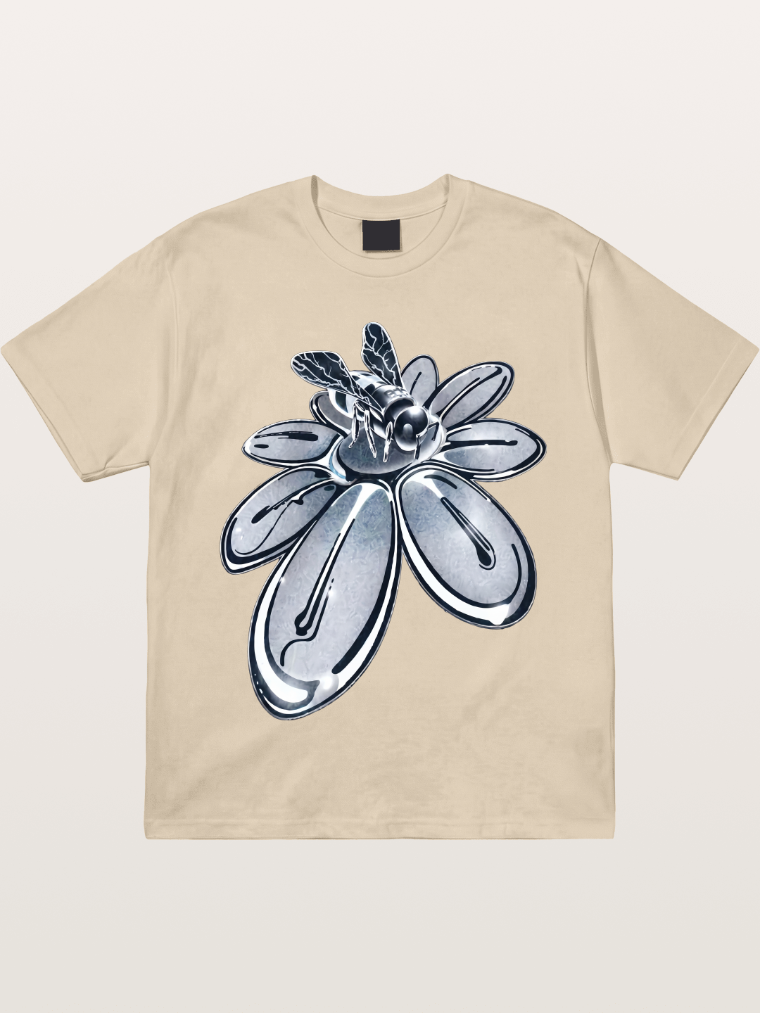 EDC Silver Chrome Daisy Art Gildan T-shirt