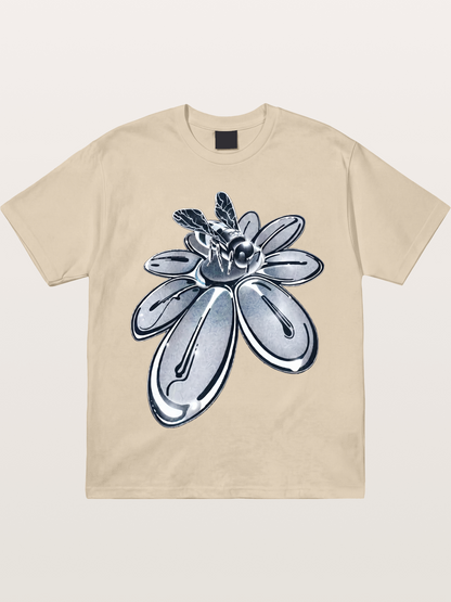 EDC Silver Chrome Daisy Art Gildan T-shirt