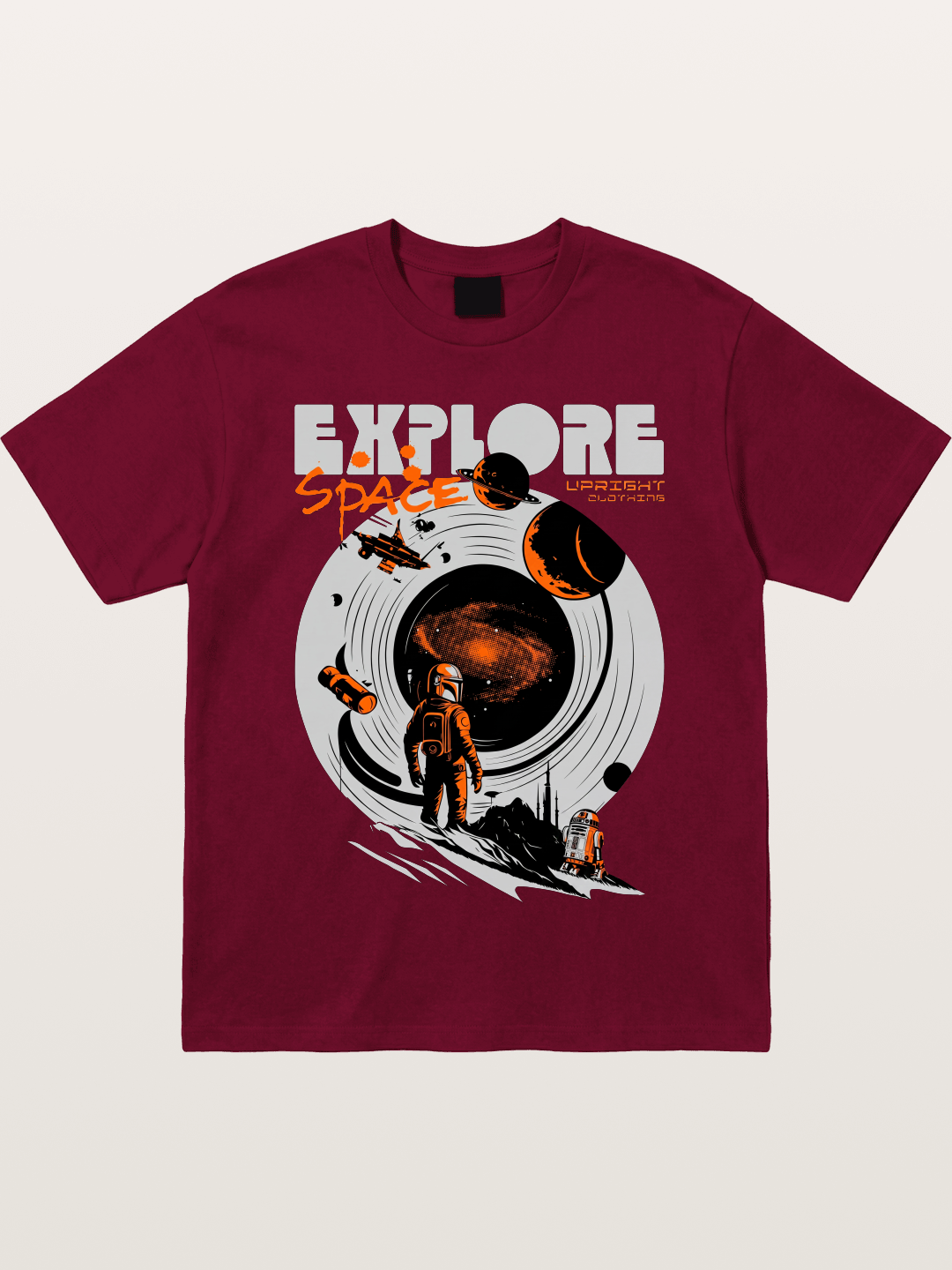 Space Explorer Astronaut Retro Sci-Fi Gildan T-shirt
