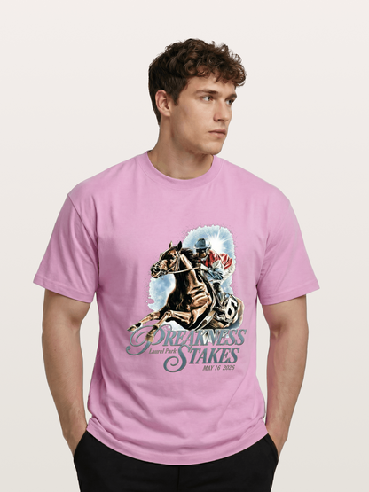 Preakness Stakes Jockey Poster Gildan T-shirt