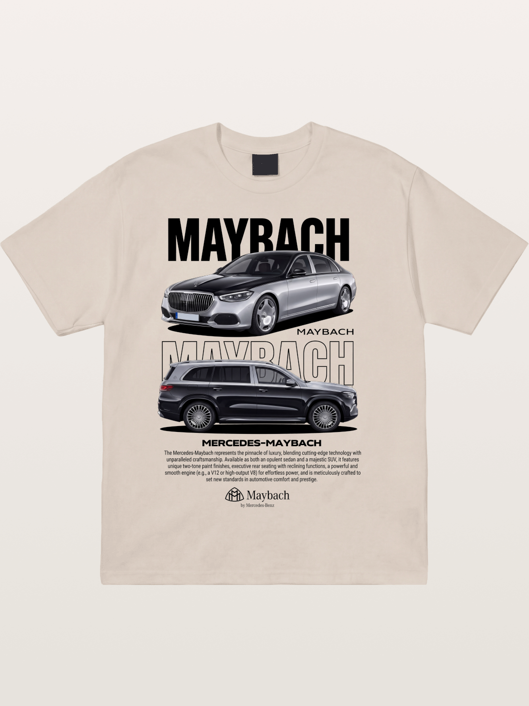 Mercedes Maybach Auto Design Cotton T-shirt